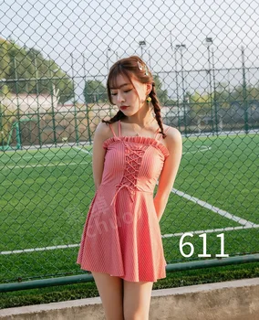 

cover up Swimsuit dress 2020 beachwear Skirt lace High waist skirt Summer Student dress stripe sexy women's dress dropshipping