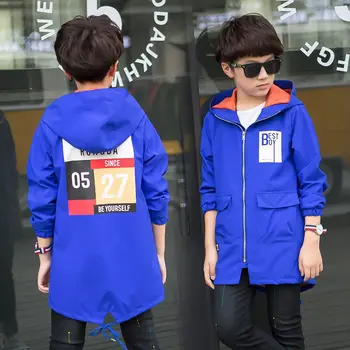 

2020 new children's clothing spring boy jacket children's windbreaker in the long section of the big boy Korean shirt boy spring