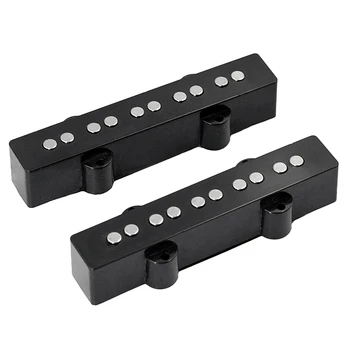 

Pack of 2 PVC Pickups Black 5 Strings for Jazz Bass JB Guitar Accessory