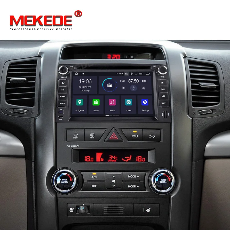 Sale MEKEDE HD 2 din car dvd for KIA SORENTO MAGENTIS SPORTAGE MORNING CEED RIO CERATO 2005-2010 KIA universal Android 9.0 8 core 5