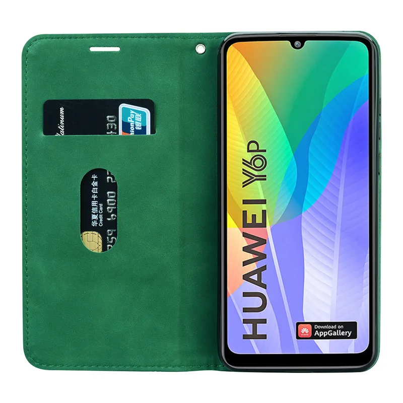 huawei waterproof phone case For Huawei Y6P Case Magnetic Leather Wallet Flip Card Hold Phone Case For Huawei Y6P MED-LX9N Y 6P Y6 P 2020 Cover Coque 6.3inch cute phone cases huawei