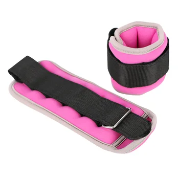 

2pcs 0.5kg Running Gymnastics Ankle Weight Buckle Gym Wrist Counterweight Cuffs Soft Body Building Leakproof Adjustable Comfort