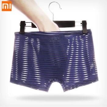 

3pcs Xiaomi Thin Breathable Boxer Pants Ice Silk Seamless Men's Shorts Panties Mesh Translucent Sexy Men Underwear Man Underpant