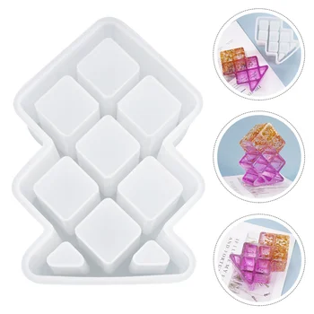 

1pc Practical Delicate Silicone Storage Box Mold Lipstick Box Mold Handicraft Mold DIY Mold for DIY Sorting