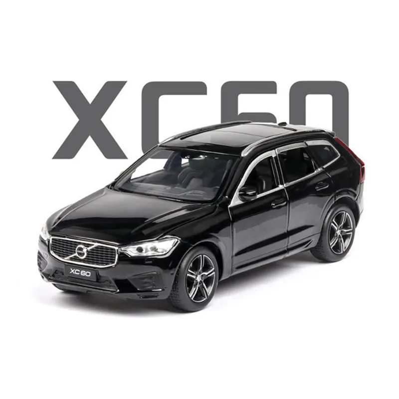 1:32 Новинка Volvo XC60 амортизация литья под давлением модель автомобиля игрушка джип для детей Подарки для мальчиков девочек - Цвет: black