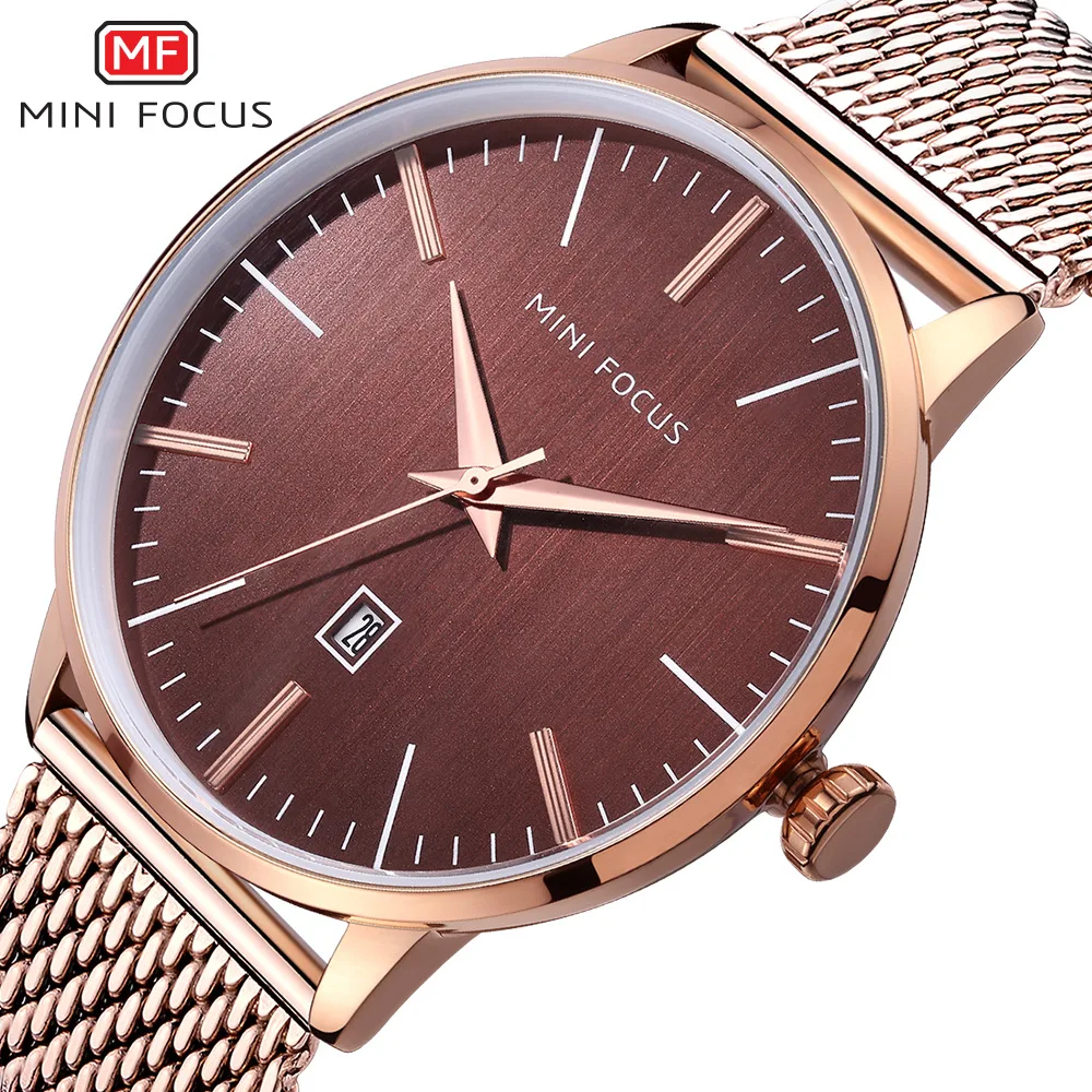 

Mini FOCUS/MEN'S Watch/Japan Movement/Calendar Waterproof/Fashion Mesh Belt/Direct Supply 0115G