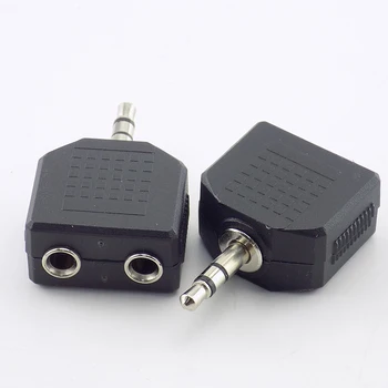 

Stereo 3.5mm Audio Jack Male to Dual 3.5mm Female Double Earphone Headphone Y Splitter Adapter Plug MP3 Phone DIY Converter