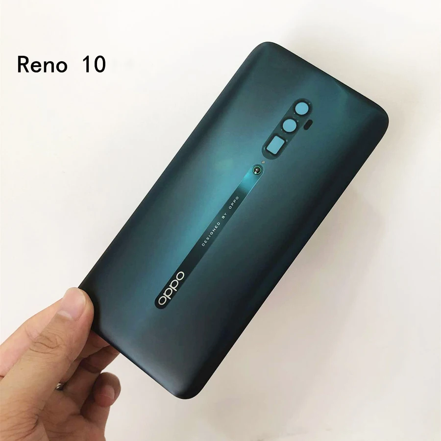 Для OPPO Reno/Reno 10X zoom/Reno Z задняя крышка корпуса Стекло батарейный отсек с логотипом Замена