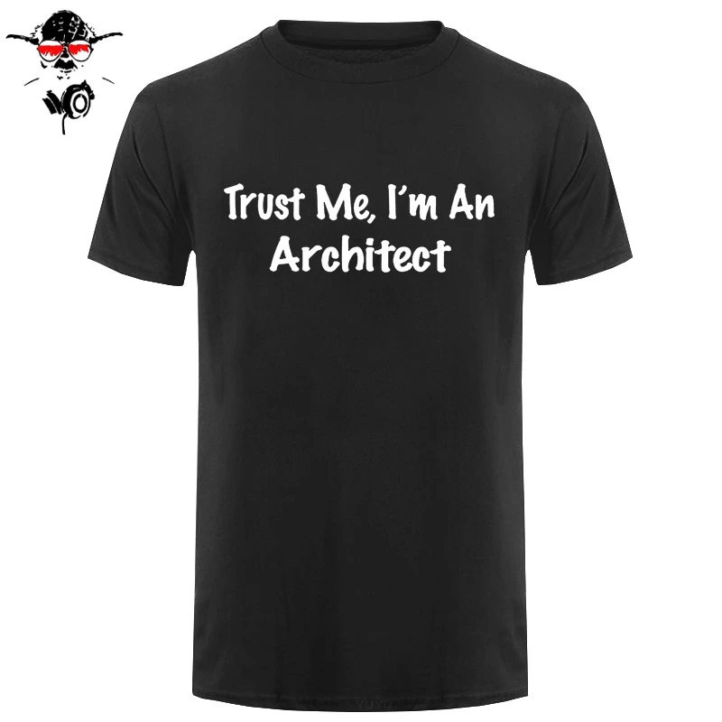 Мужская футболка с коротким рукавом Funny Trust Me I'm An Architect Винтажная из хлопка