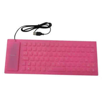

Portable USB Keyboard Flexible Water Resistant Soft Silicone Gaming keyboard for Tablet Computer Laptop PC