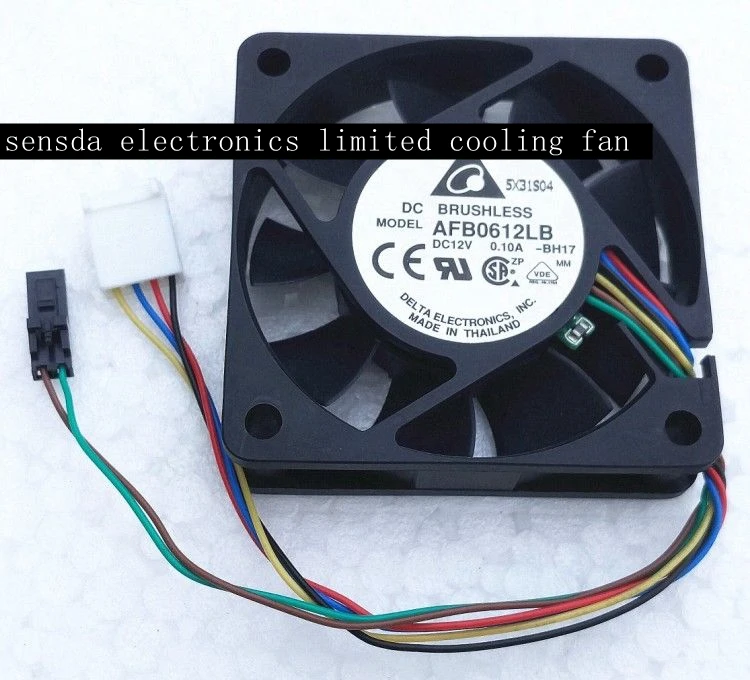 

60mm Fan For Delta AFB0612LB 6cm 6015 60x60x15mm 12V 0.10A 4wire pwm computer CPU silent temperature control cooling fan