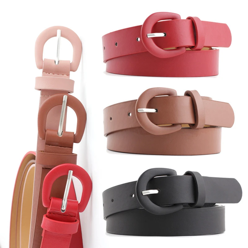 2020 New Women's Cute Black Red White Wide Leather waist Belt Female Decorative waist Strap Belts For Women Jeans Dress Belt elastic belt womens