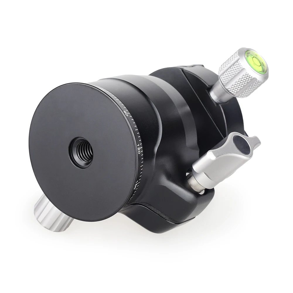Cabeça de Tripé Todo o Metal Rápida para Dslr Universal Ballhead Perfil Baixo Panorâmica Monopé Bola Cabeça Montagem Placa Liberação Câmera Qb40 - Image 5