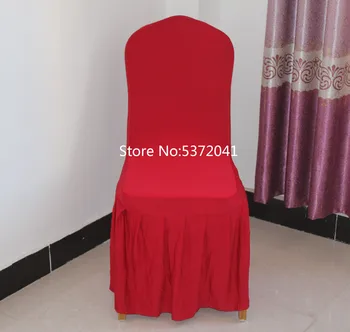 

50PCS Elegant Pleated Big Skirting Spandex Chair Cover Sashes For Wedding Party/Hotel/Banquet/Home Decoration