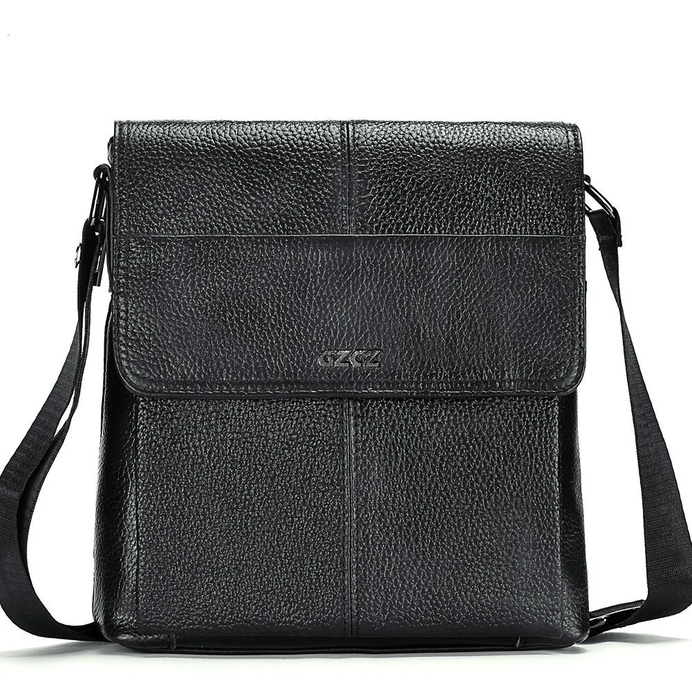 

Hot Male Baotou Layer Cowhide Man Single Shoulder Package Oblique Satchel cross body purses messenger bag logo designer handbags