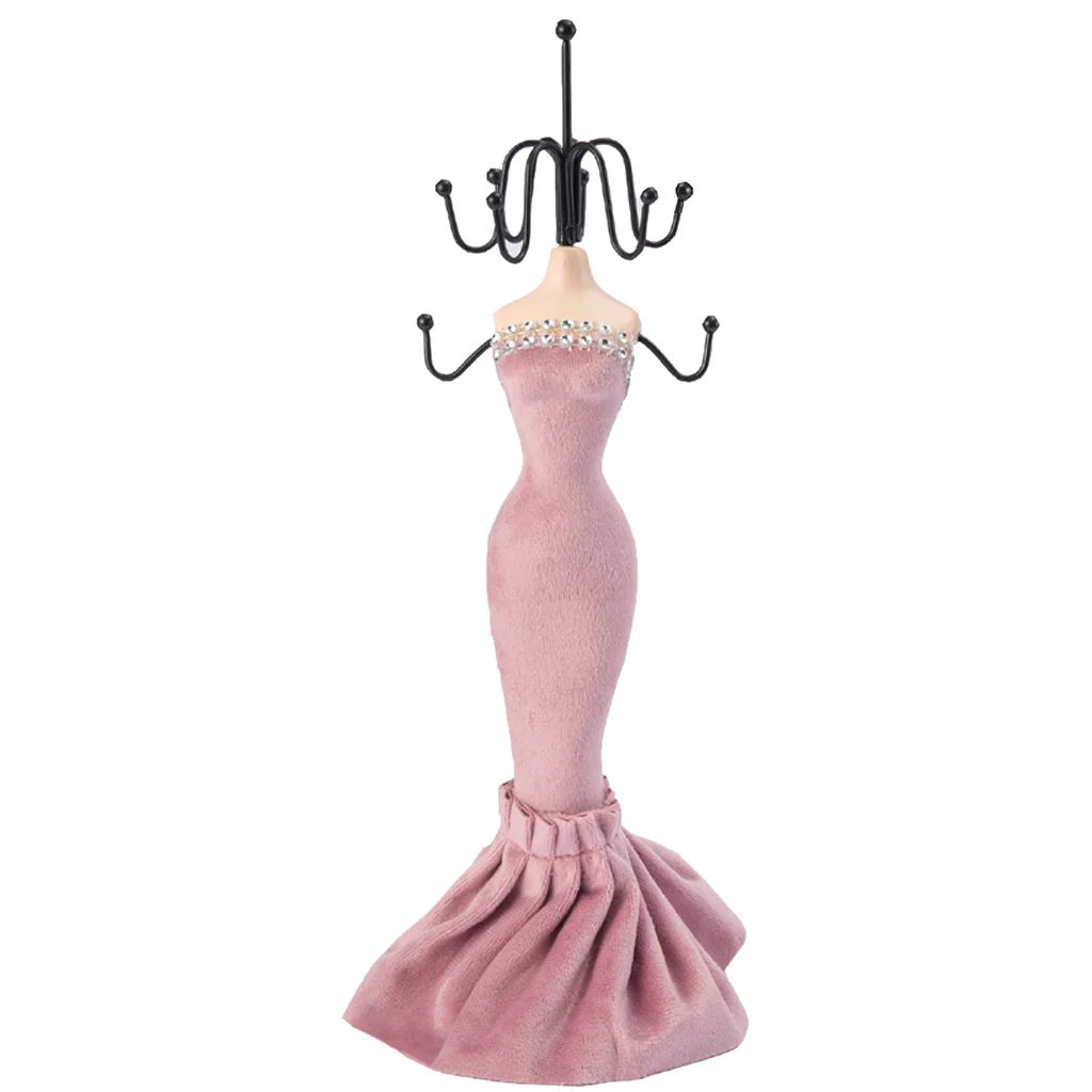 Fashion Mannequin Jewelry Display Stand Organizer Rack Home Decor Ornaments