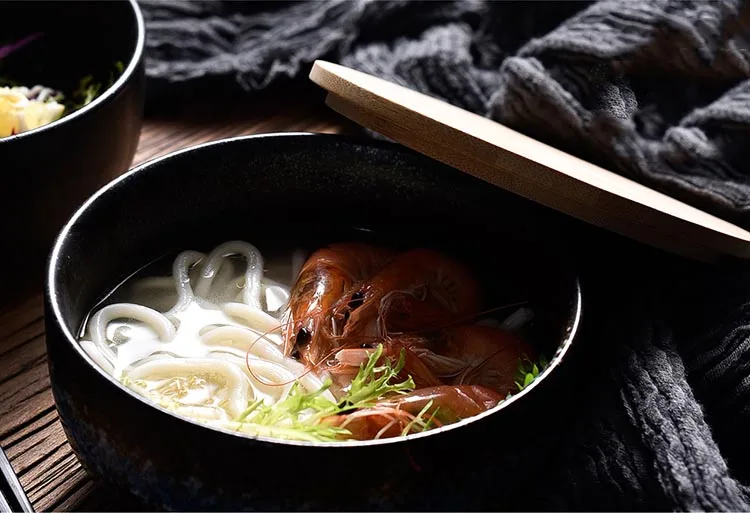 6,5 дюймов/1500 мл японский стиль Ramen миска с крышкой кухонные аксессуары для посуды ложка палочки для еды креативные чаши для лапши быстрого приготовления