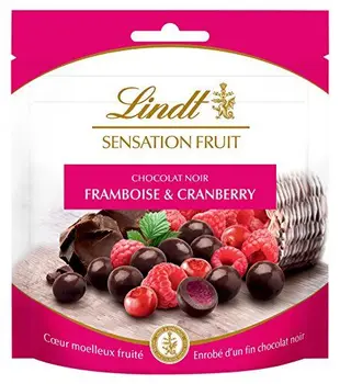 

Lindt sensation fruit raspberry & cranberry 65g - set of 4
