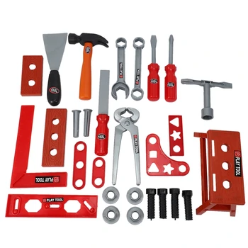 

28Pcs Children's Toolbox Baby Simulation Repair Tool Electric Drill Screwdriver Repair Play House Toy Set Boy