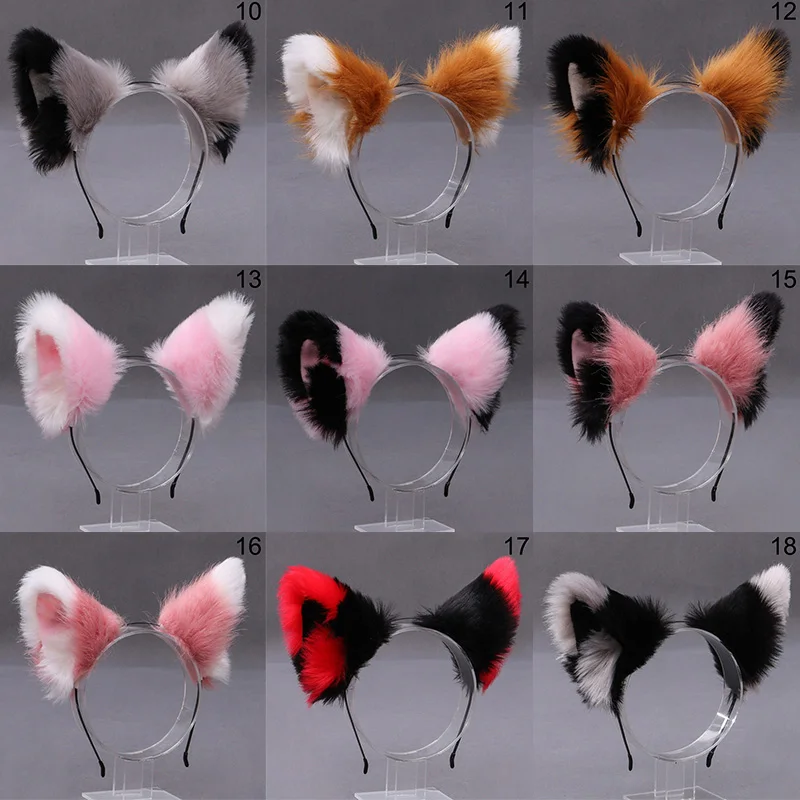 best halloween costumes Big Furry Animal Cat Fox Ear Plush Headband Kawaii Lolita Maid Hair Band Hoop Women Halloween Anime Cosplay Party Fancy Headwear best halloween costumes