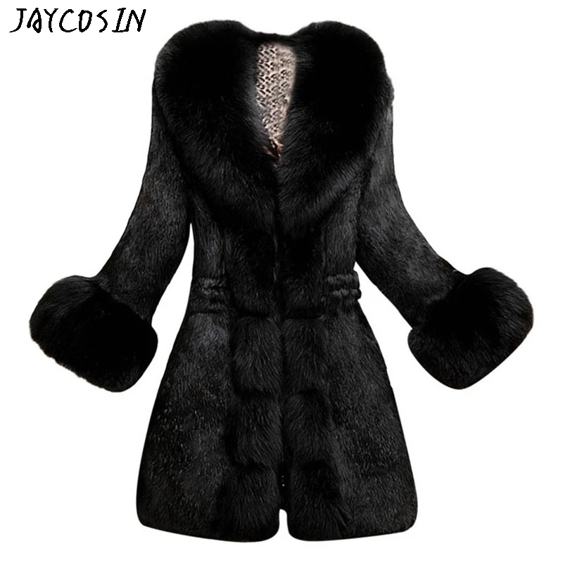 JAYCOSIN 2019 индивидуальное цветное пальто для женщин из искусственного меха