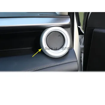 

ABS Chrome Air Conditioner Vent Outlet Garnish Cover Decoration Interior Accessories Frame Trim For Toyota RAV4 2016 2017 2018