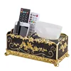Multifunctional kitchen storage tissue box European creative living room drawer box desktop remote control napkin storage box 3