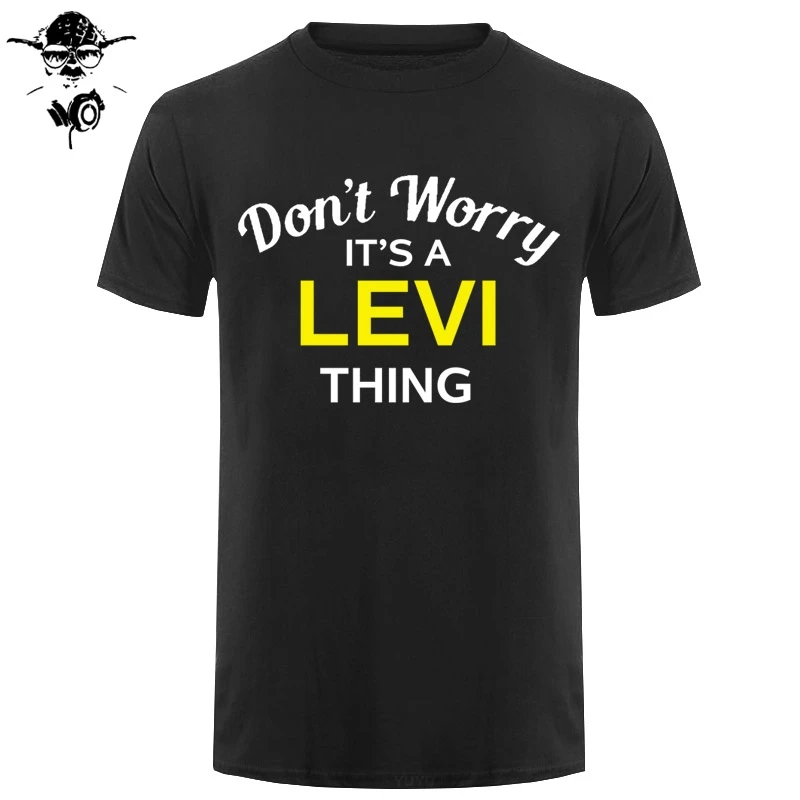 Не волнуйтесь это вещь LEVI! Мужская футболка Семейная на заказ NameMans уникальная