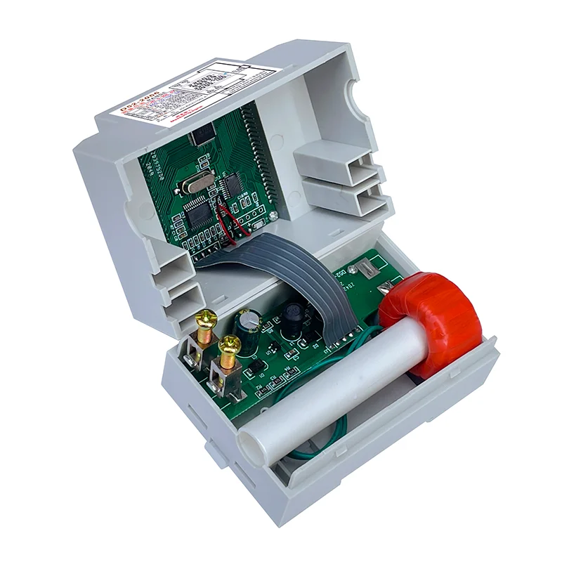 LCD color  screen rail type 220V voltage and current power frequency factor household smart energy meter  D52-2066