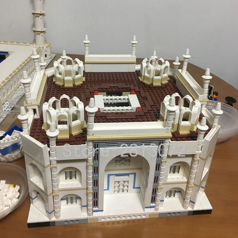 17008 17001 Taj Mahal architecture set CREATOR 3508 шт. модели строительные блоки кирпичи игрушки Совместимые 10256 10189