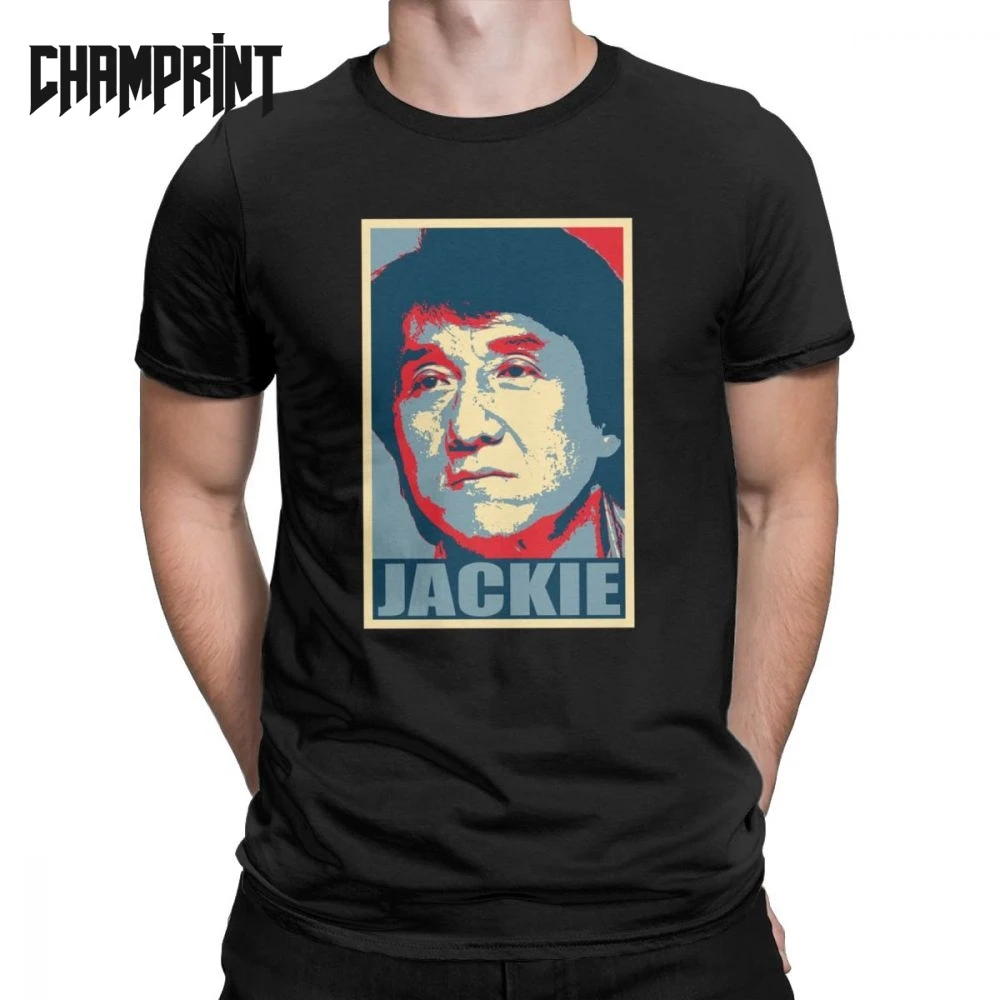 Мужские футболки Jackie Hope Chan кунг фу китайская Уникальная футболка из чистого