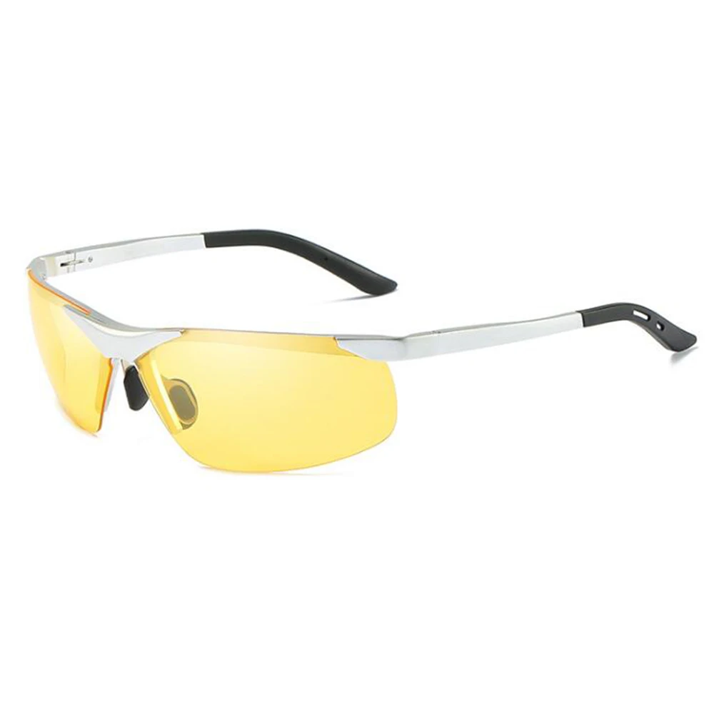 DropShipping Aluminum Night Vision Polarized Sunglasses Men Brand Goggles UV400 Glasses Male Cycling Glasses Eyewear