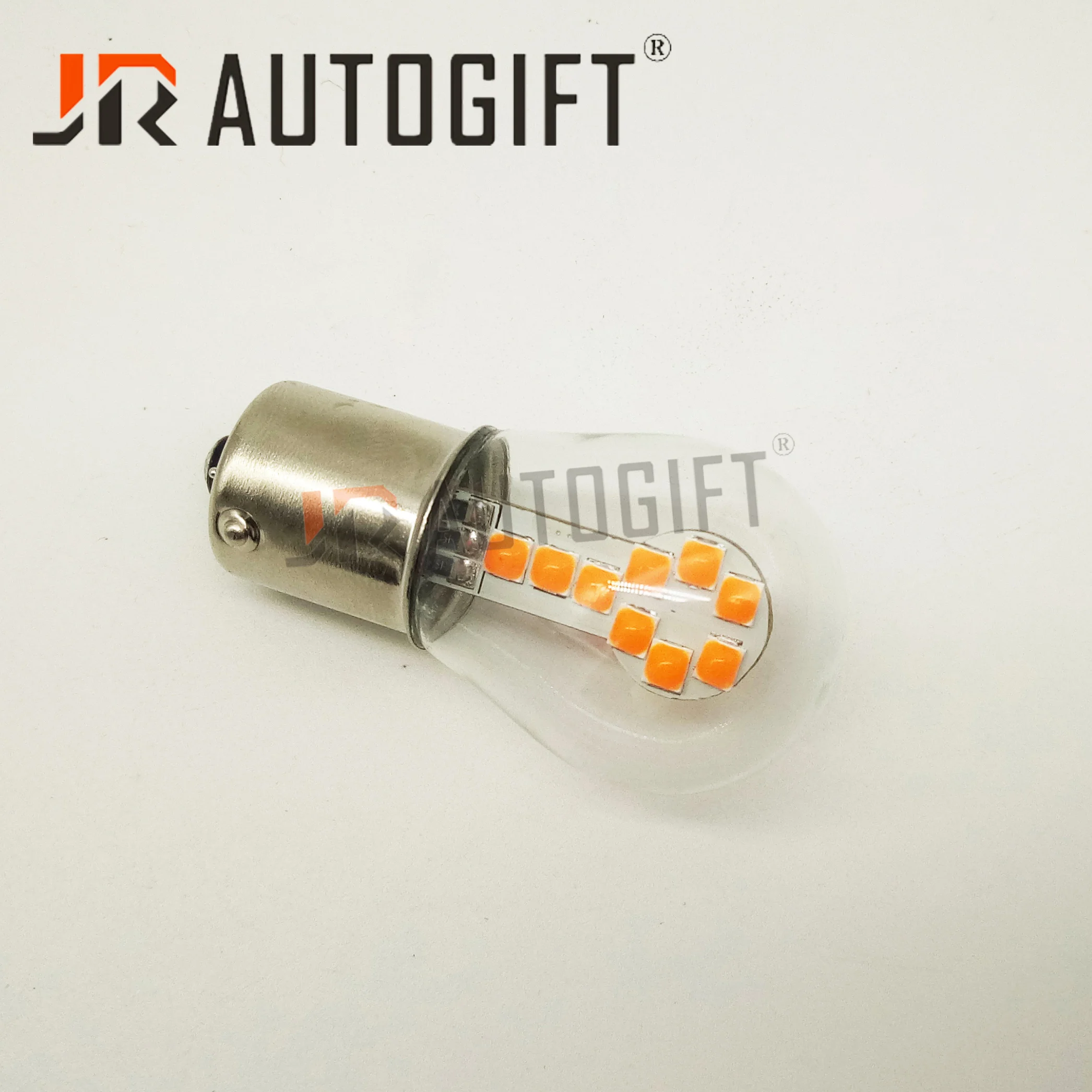 50x сигнала поворота автомобиля светодиодный лампы S25 3030 18 SMD Стекло светодиодный Янтарный BA15S BAY15D белый галогенная лампа 1156 1157 Автомобильные стоп-сигналы стайлинга автомобилей