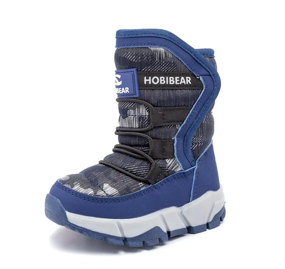 Детские женские зимние сапоги для девочек зимняя теплая водонепроницаемая