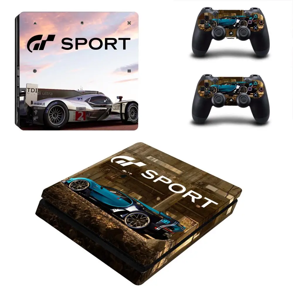 GT Sport PS4 Slim sticker s PS 4 Play station Skin наклейка Pegatinas для playstation консоль и