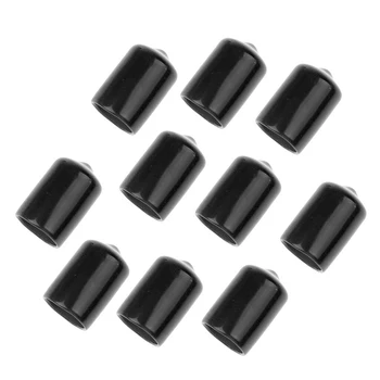 

10pcs Games Tip Plastic Club Dustproof Bottom Protective Billiards Snooker Professional Indoor Accessories Pool Cue Cover Cap