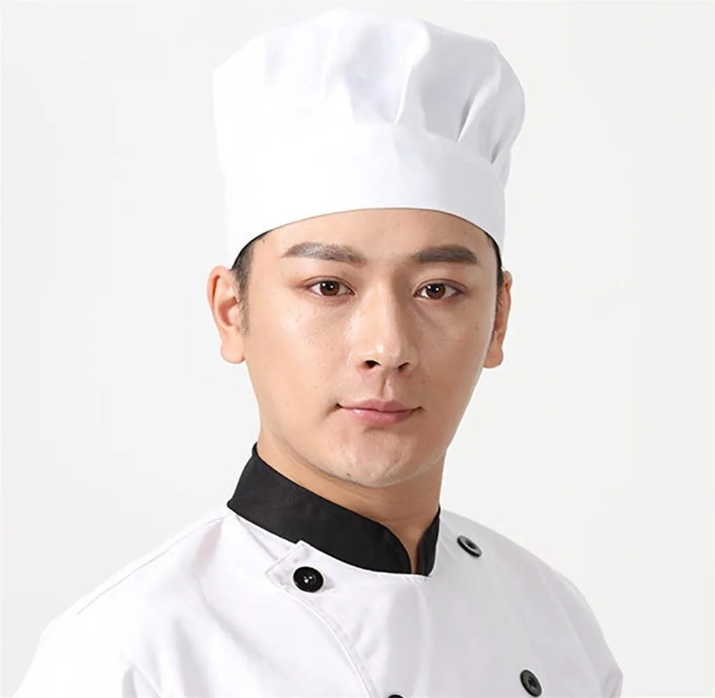 Chef Hat Baker Kitchen Cook Restaurants Catering Chef Cap Men Women Adjustable