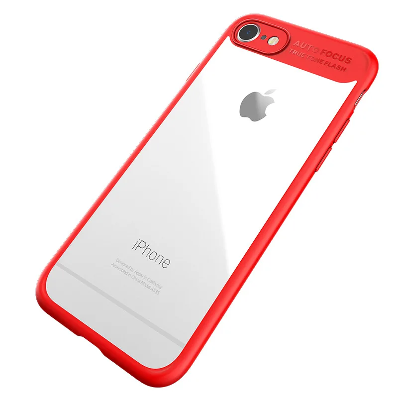 

MCDODO Applicable iPhone 7 Phone Case 6 S Shatter-resistant Iphone8splus Case Red Soft Silcone Six All Edges Included Men And Wo