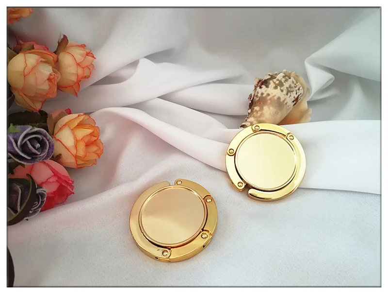 

325pcs/lot Custom Wedding logo Bag Hanger Foldable Handbag Hook Bridal Shower Purse Valet free shipping