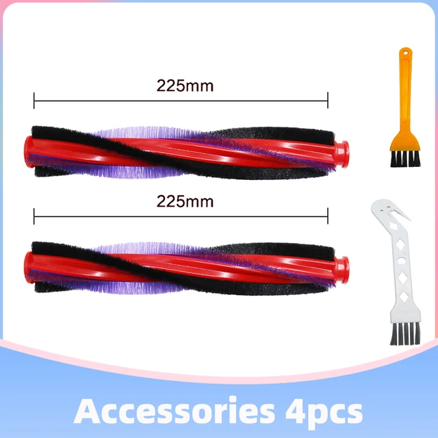 Dyson V6 Animal Fluffy DC59 DC62 SV03 SV073 Cordless Vacuum Cleaner Bristle Roller Brush Bar Pre-Filter Replacement Spare Parts 2pcs 22.5cm