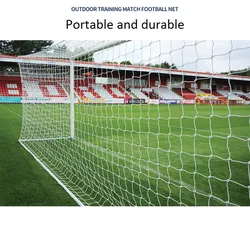 Full Size Football Net For Soccer Goal Post Junior Sports Training Football Net Made Of High Quality 2mm PE Material For Race