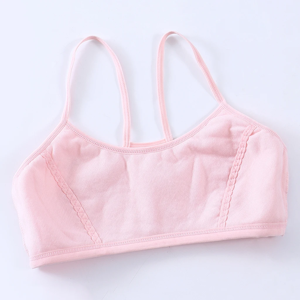 Young Girls Teen Girls Breathable Bra Wireless Stretchy Yoga Bras Training Bra for Activity Gym