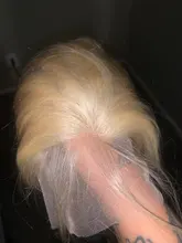 Recto 613 rubia Color degradado 13x4 transparente Peluca de encaje de cabello humano sin costuras nudos blanqueados 4x4 Closure13x6 peluca Frontal de encaje