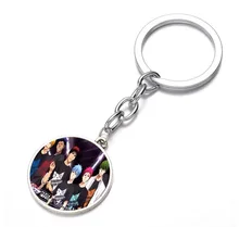 

anime Kuroko's Basketball Keychain Glass Dome Key Chain Bag Charm Pendant Bronze black Keyring Holder Kids boys girl Pendant