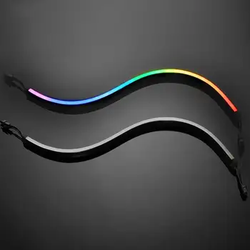 

2x400mm Colorful Full Color Range DIY Multipurpose Easy Install Strong Adhesive 5v Flexible Mounting Digital RGB LED Light Strip