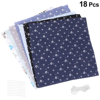 

7pcs DIY Mask Kit Printed Face Cover Mask Making Materials Handmade Fabric Face Shield A50