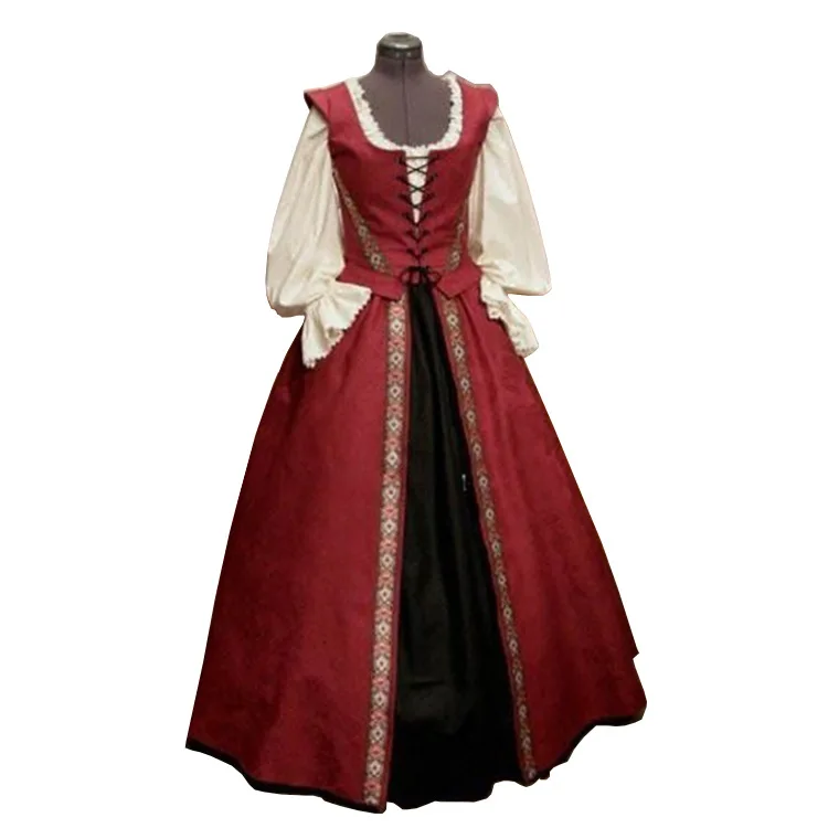 Европейский Средний возраст Виктории дворец платье принцессы средневековый женский костюм на Хеллоуин платья Высокая талия Vestidos карнавал Вечерние