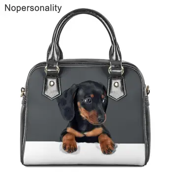 

Nopersonality Adorable Dachshund Shoulder Tote Bags Women Brand Handbag PU Leather Teen Girls Crossbody Bag Bolsa Mujer