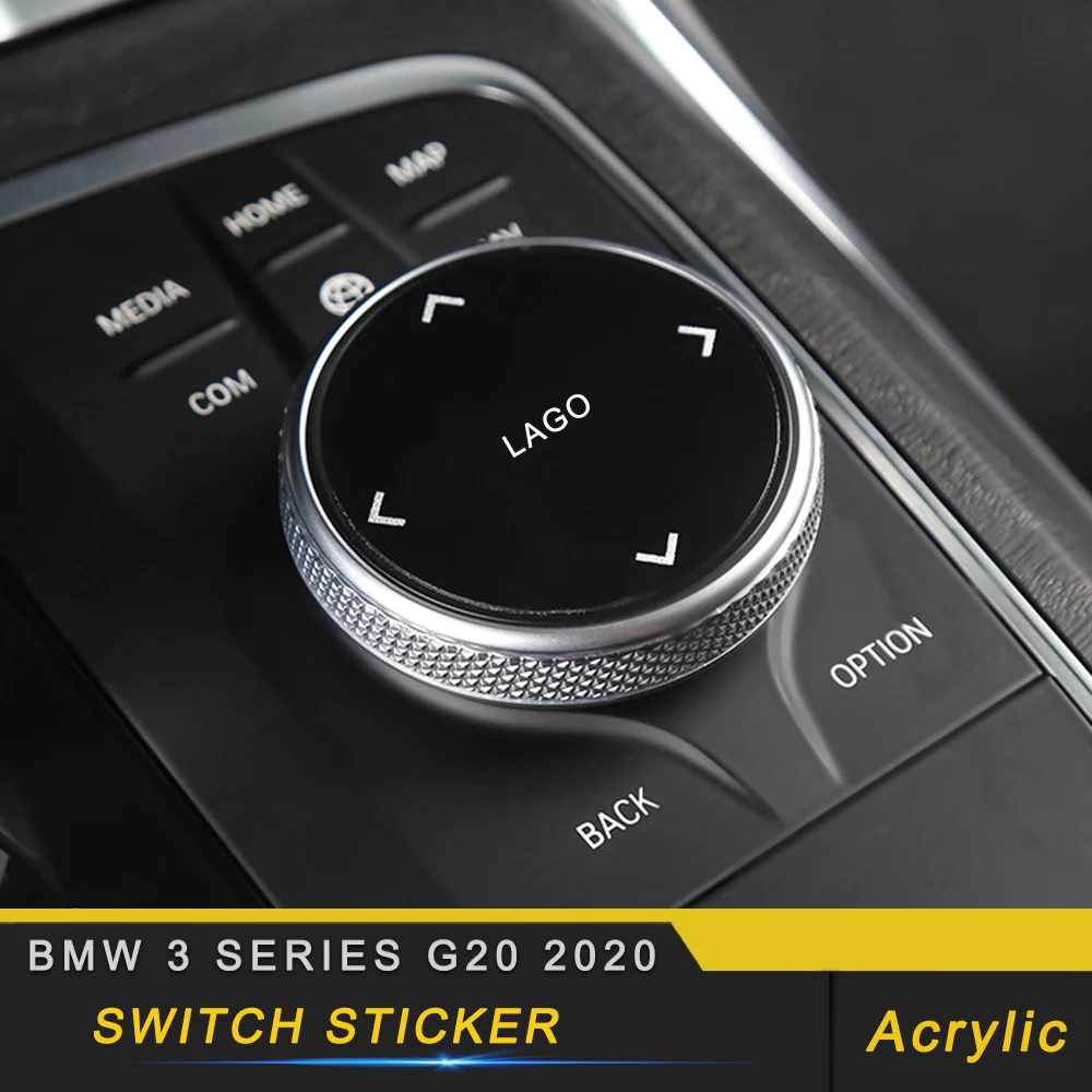 

For BMW 3 Series G20 2020 Car Styling Central Control Button Switch Protector Film Cover Sticker Interior Accessories