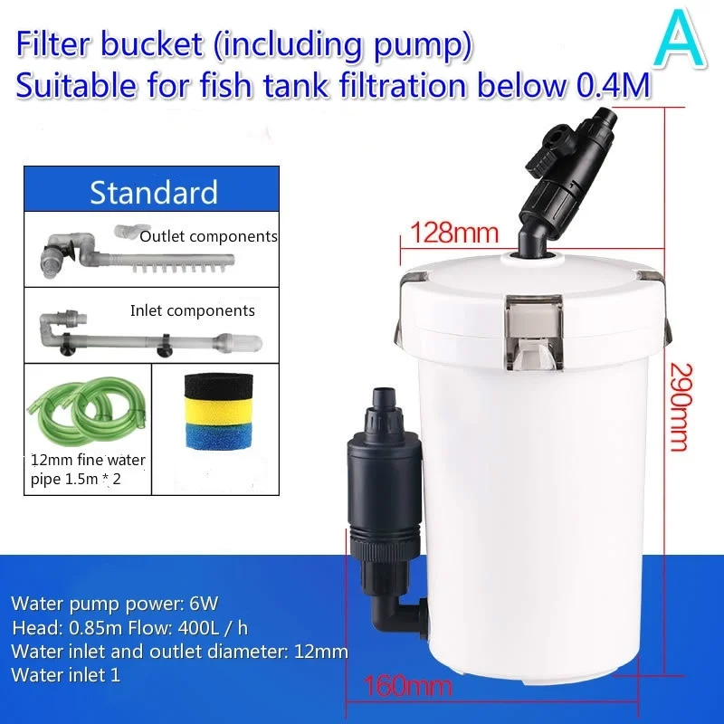 1pc Aquarium Booster Filter Bucket External Fish Tank Filter Bucket